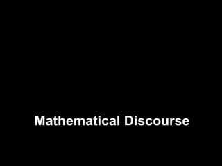 Mathematical Discourse 