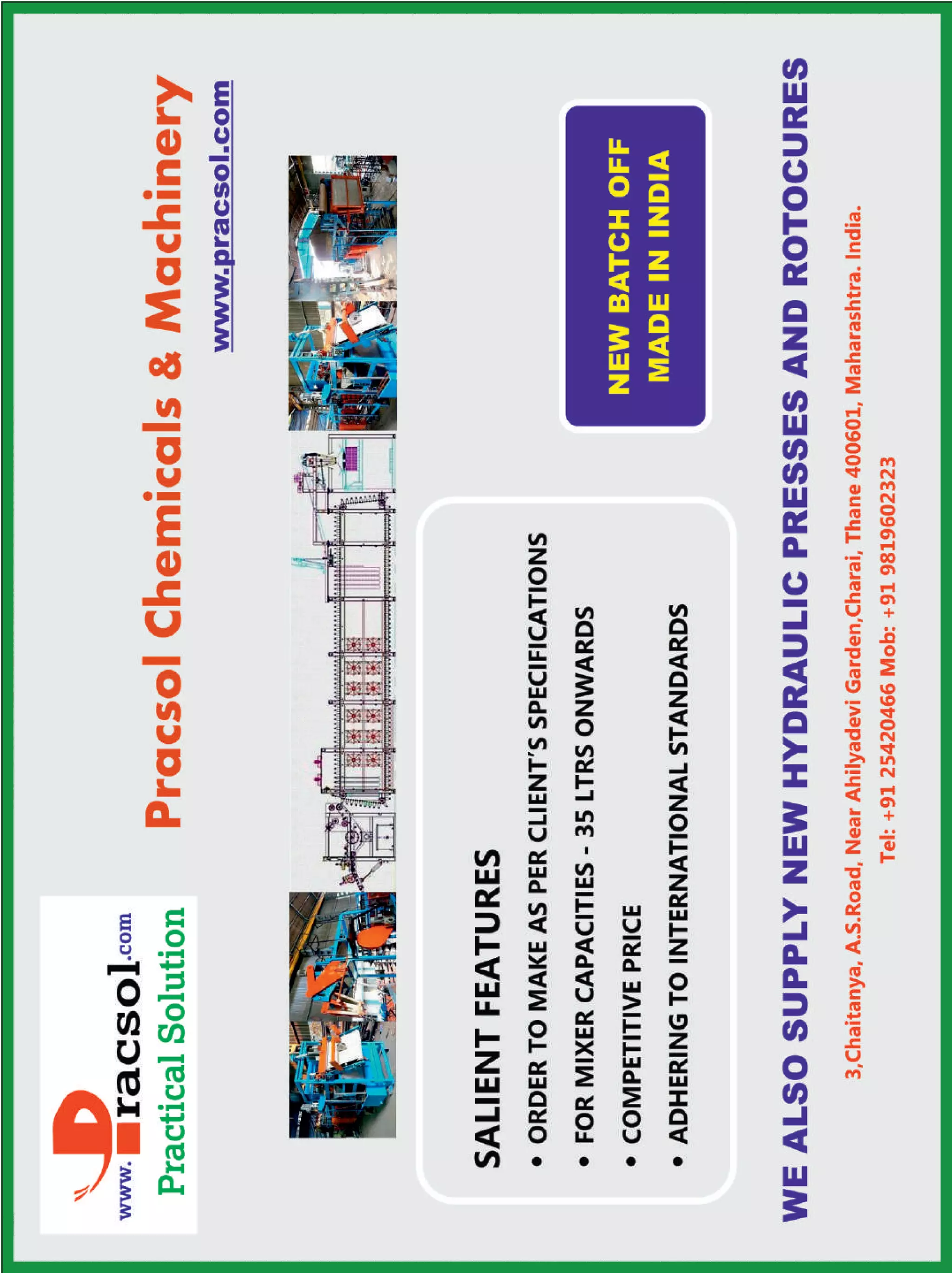 Know Your Supplier - Rubber & Tyre Machinery World May 2016 Special