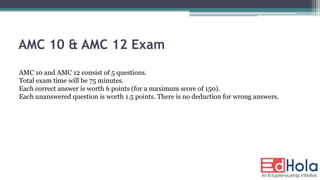 Know about amc 10 & amc 12 | PDF