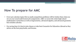 Know about amc 10 & amc 12 | PDF