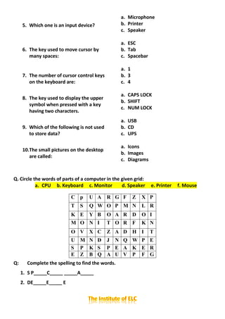 Know about Computer 2 | PDF