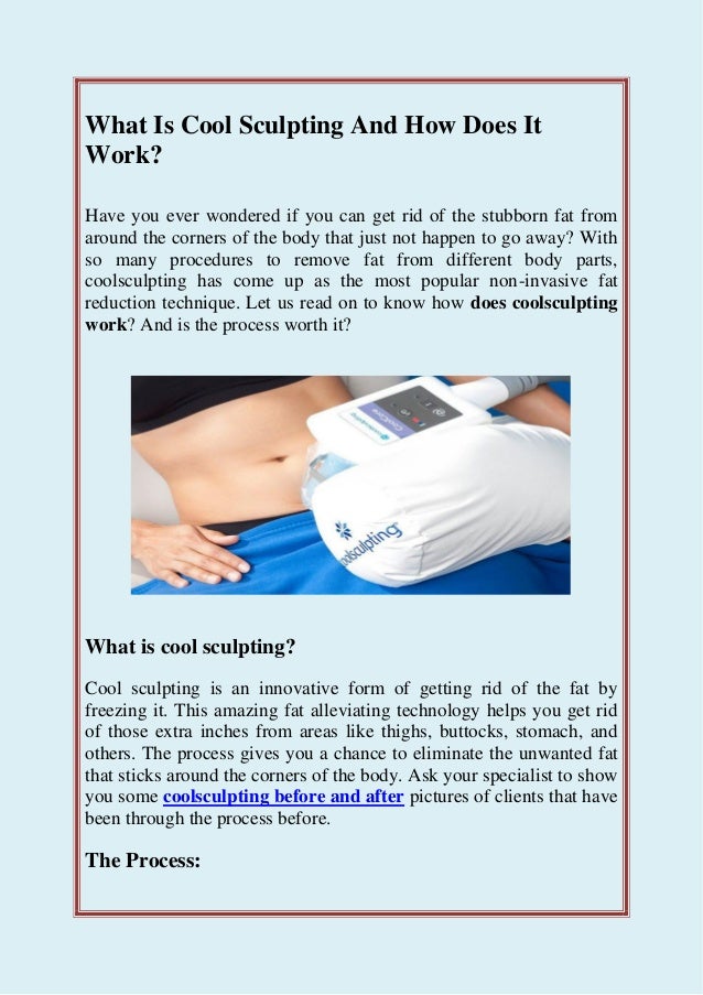 Know About Cool Sculpting And How Does It Work