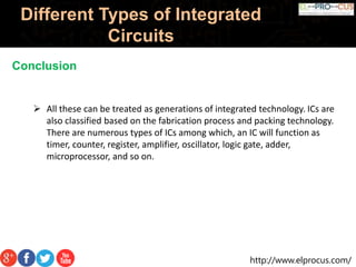Know About Different Types of Integrated Circuits | PPTX