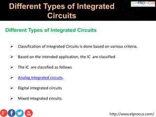Know About Different Types of Integrated Circuits | PPTX