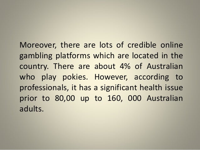 Online Pokies Gambling Australia