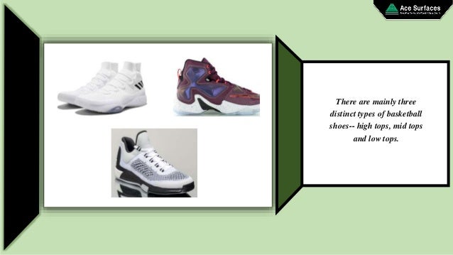 types of basketball shoes