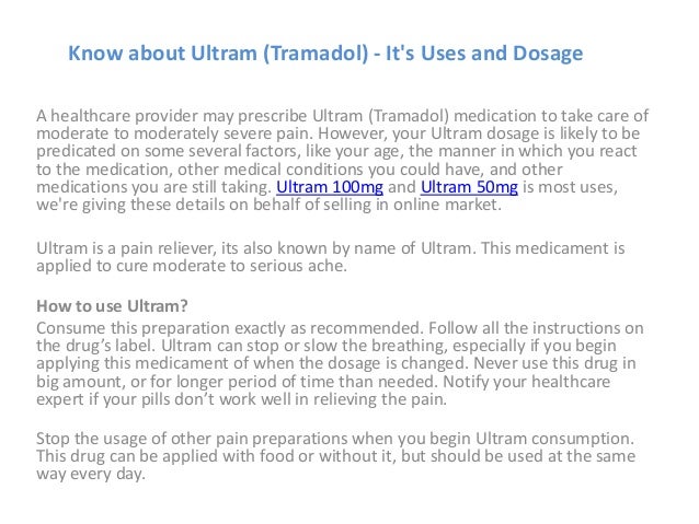 used of kind pain for is what tramadol