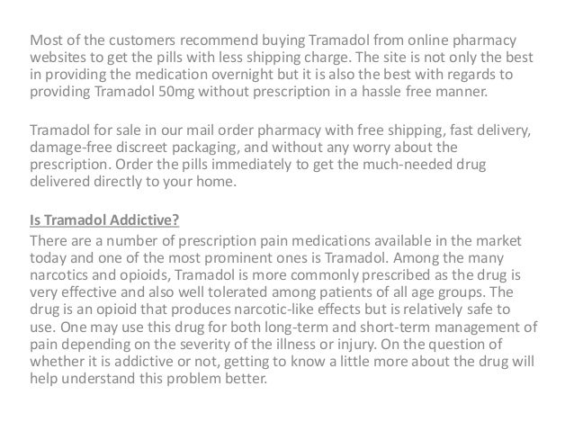 Online Pharmacy Sales Tramadol