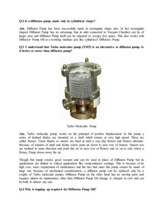 Know all about diffusion pump part 1