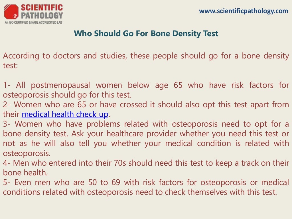Know bone density test in details