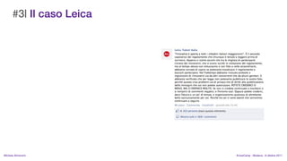 #3| Il caso Leica




MIchela Simoncini         KnowCamp - Modena - 8 ottobre 2011
 