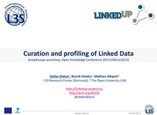 Motivation
Data on the Web
Some eyecatching opener illustrating growth and or diversity of web data
Curation and profiling...
