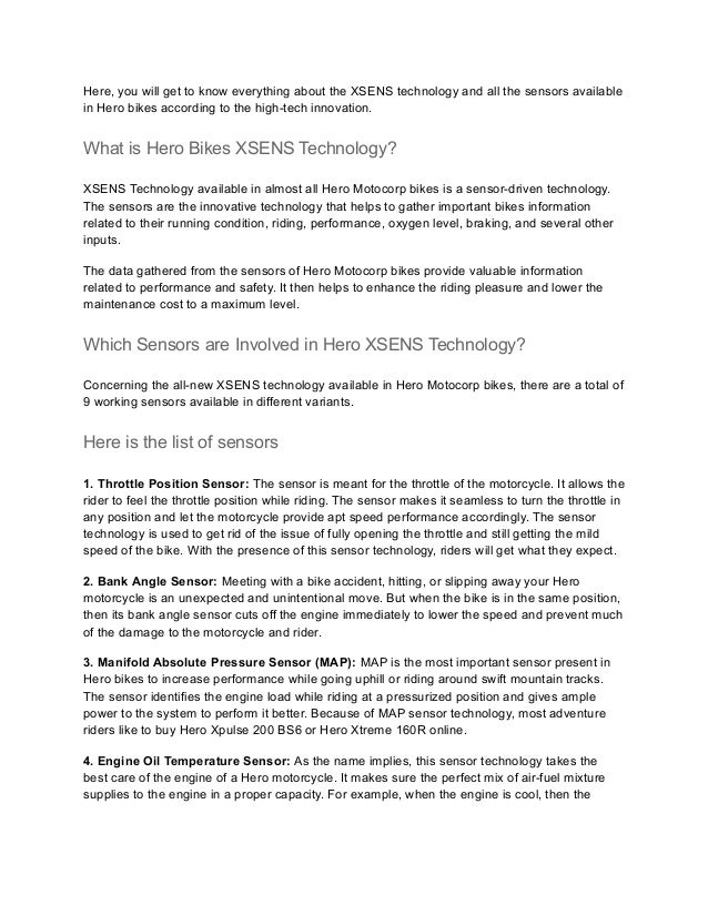 hero xsens bs6