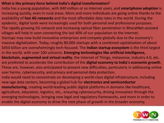 Know How Digital India Is Enabling Growth For Indian Economy | PPTX
