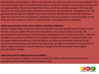 Know How Digital India Is Enabling Growth For Indian Economy | PPTX