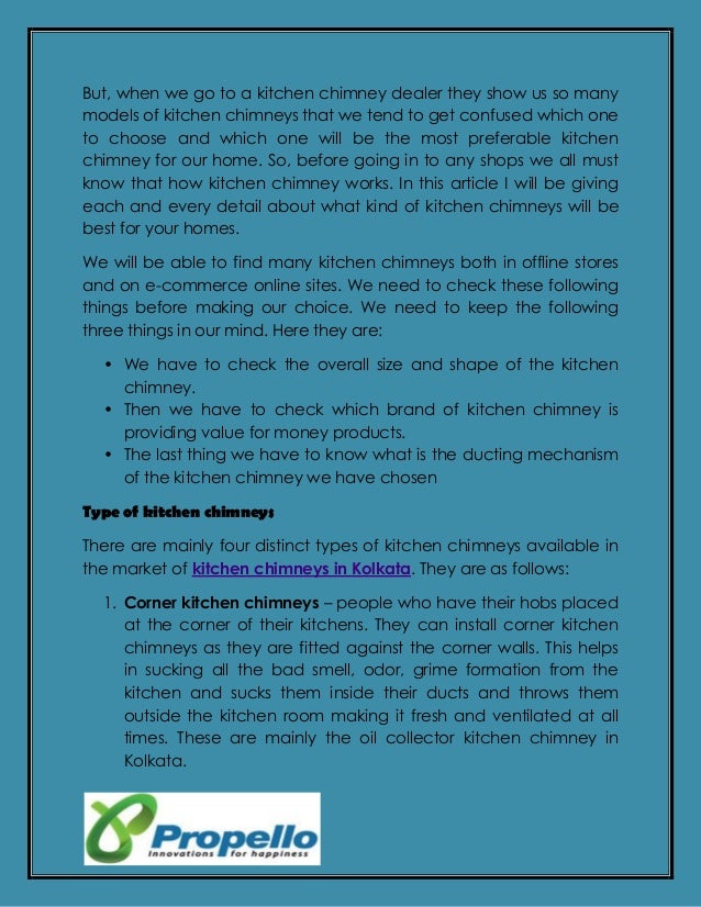 Know How Kitchen Chimney Works