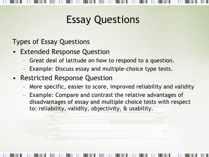 Reliability and validity of essay questions