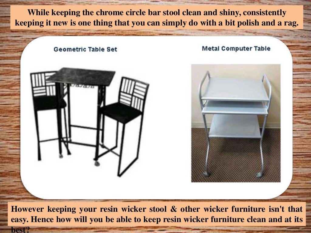 Know how to clean resin wicker furniture