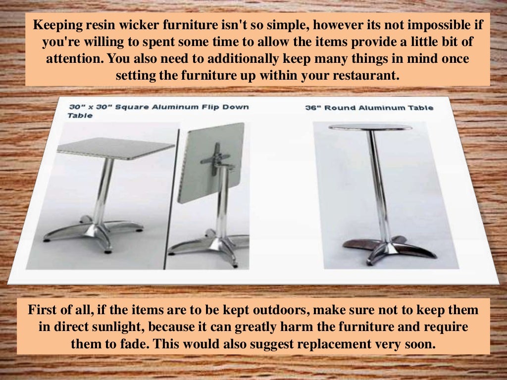 Know how to clean resin wicker furniture