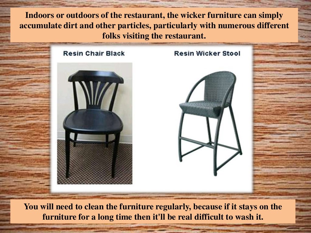 Know how to clean resin wicker furniture