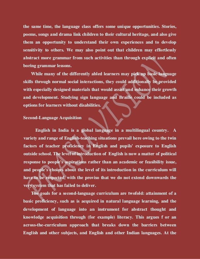 Knowing Language Across The Curriculum