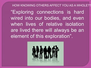 Knowing Someone Knowing others | PPTX