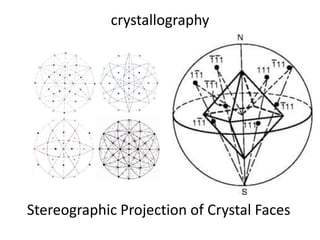 Stereographic Projection of Crystal Faces
crystallography
 
