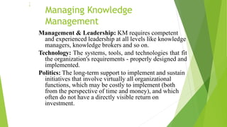 Knowledge management | PPTX