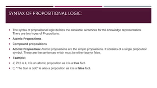 Propositional Format Example Knowledege Representation.pptx