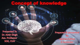 Concept of knowledge
 