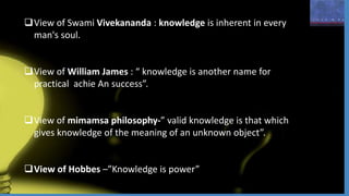 concept of Knowledge | PPTX