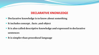 Knowledge Declar Knowledge Acqusitation | PPTX