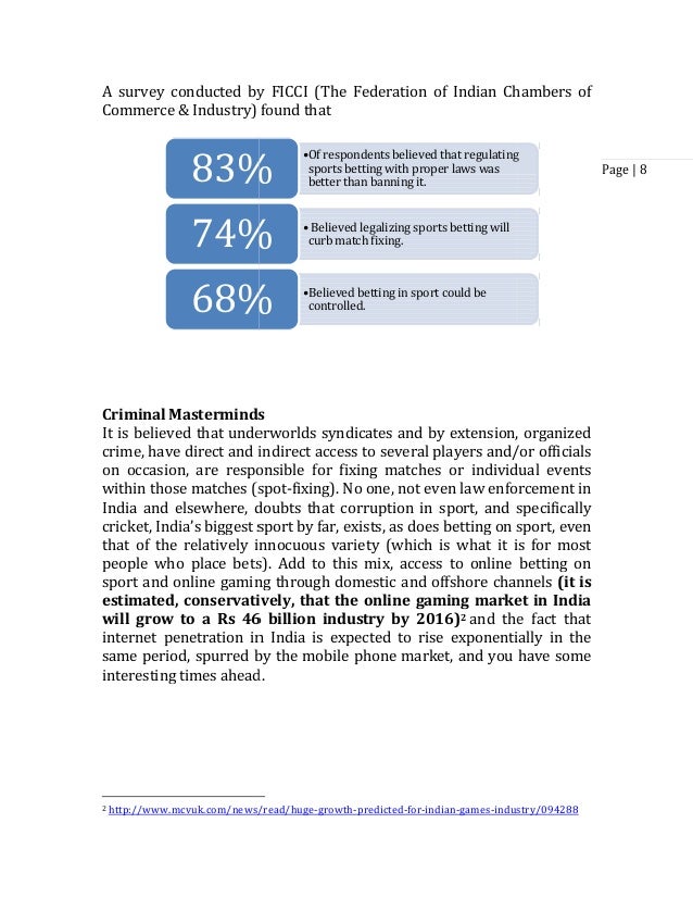 sports betting research paper