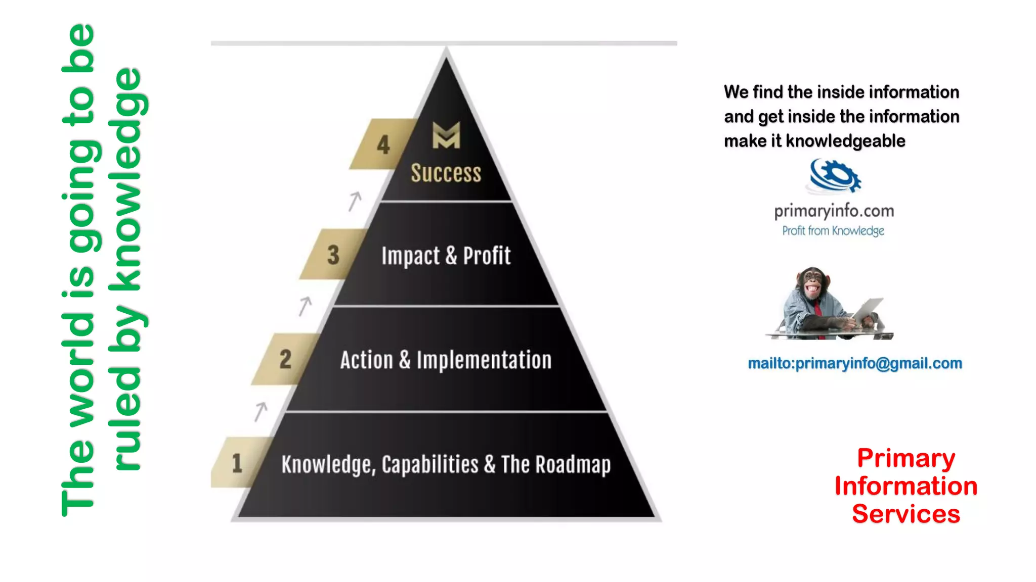 The
world
is
going
to
be
ruled
by
knowledge
Primary
Information
Services
 