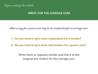 Guide to writing a perfect knowledge base article | PDF