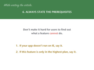 Guide to writing a perfect knowledge base article | PDF