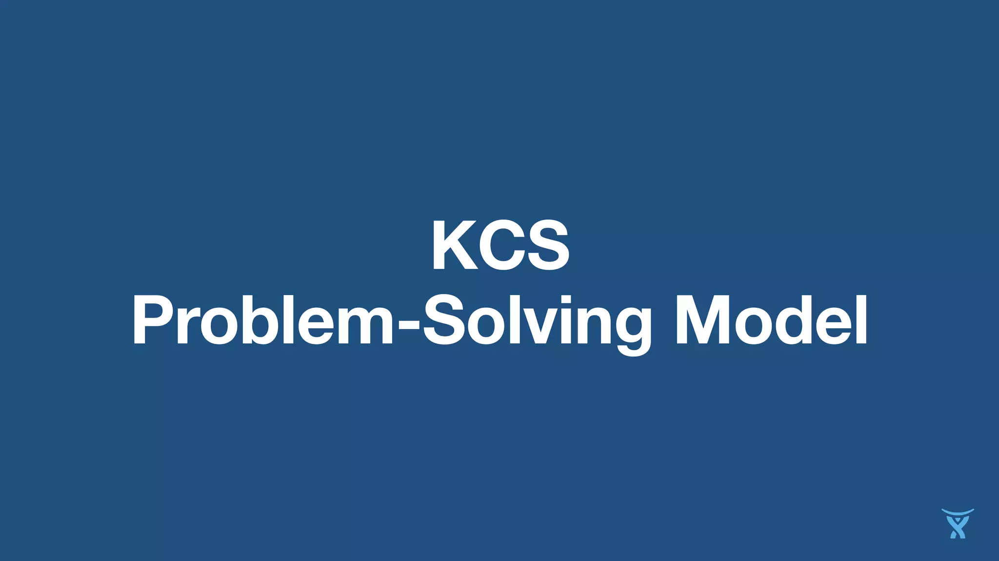 KCS 
Problem-Solving Model 
 