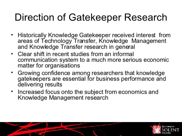 Knowledge Gatekeepers