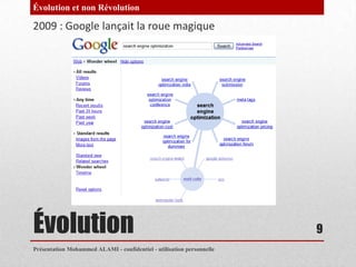 Évolution et non Révolution

2009 : Google lançait la roue magique




Évolution                                          ...