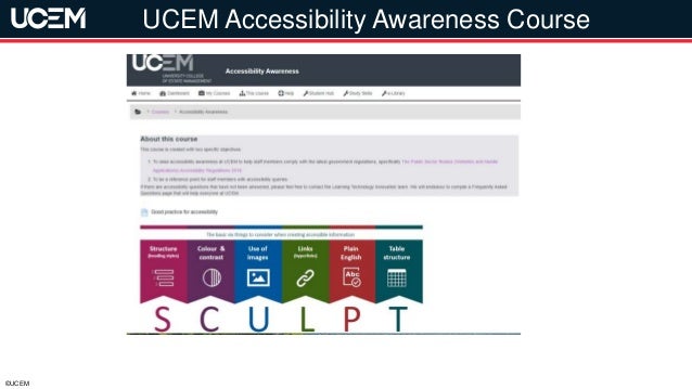 ©UCEM
UCEM Accessibility Awareness Course
 