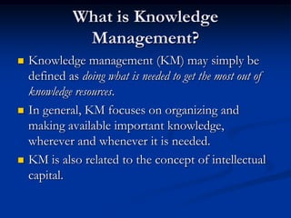 Knowledge management | PPSX