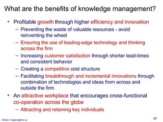 Knowledge Management In Global Firm