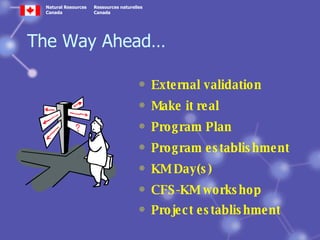 Knowledge Management Program in the Canadian Forest Service | PPT