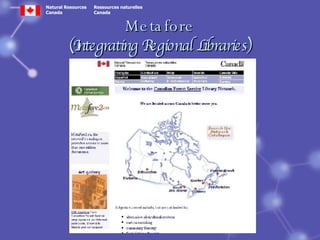 Metafore (Integrating Regional Libraries) 