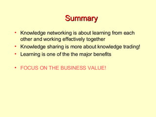 Knowledge Networking | PPT
