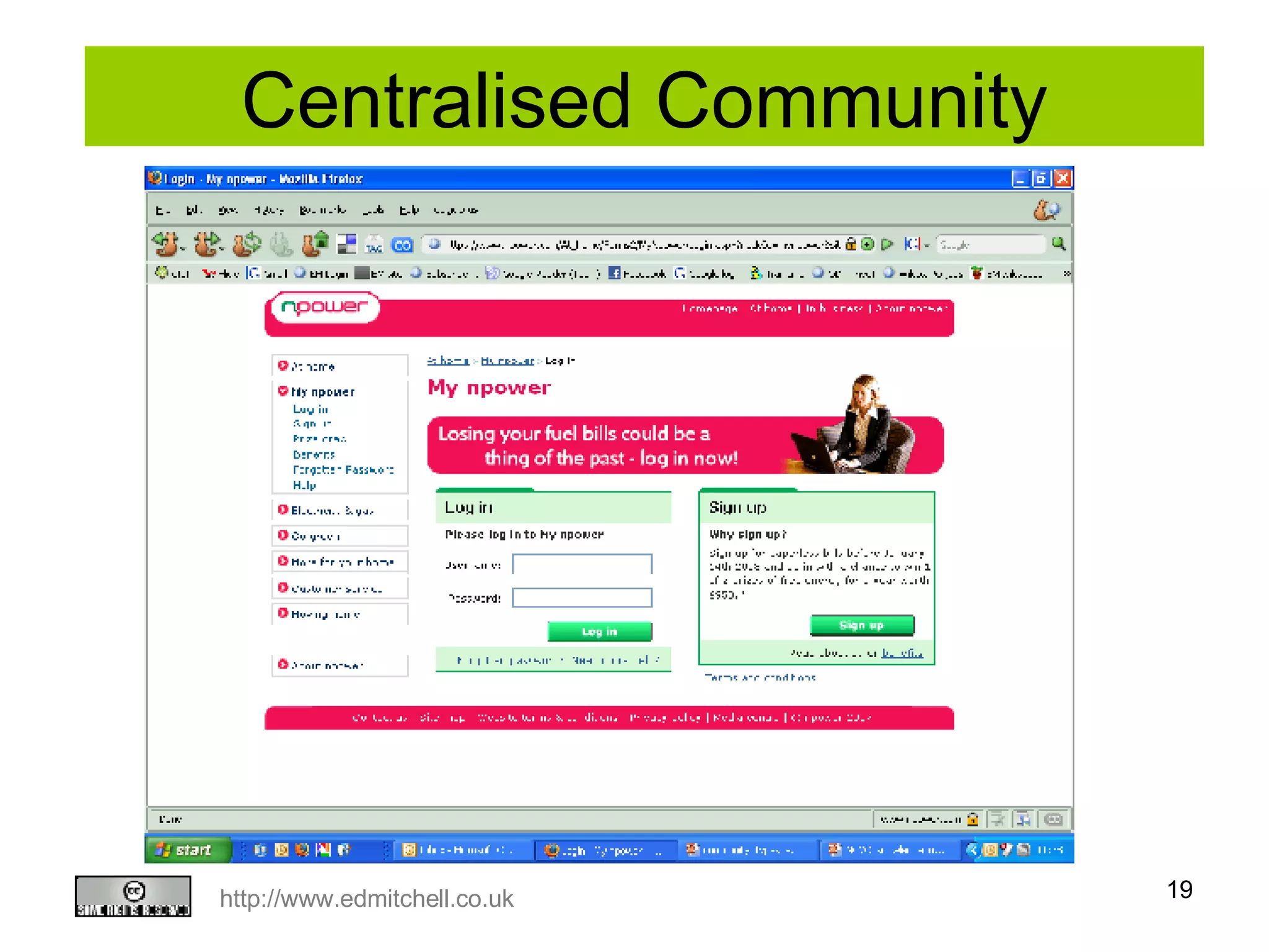 Centralised Community 