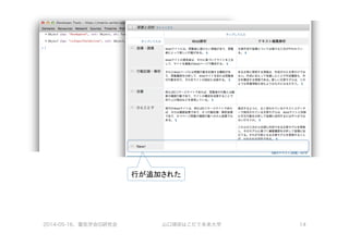 2014-05-16、電気学会IS研究会 山口琢@はこだて未来大学 14
行が追加された	
  
 