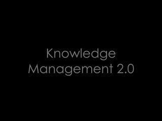 Knowledge
Management 2.0