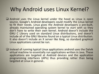 Knowledge about android operating system | PPTX