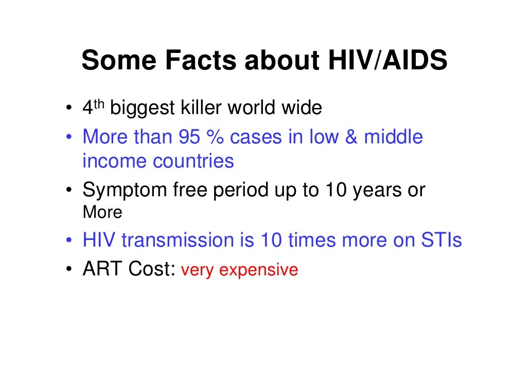 What are some facts about HIV?